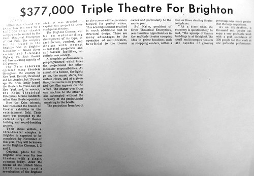 Brighton Cinemas 9 - Article On Opening (newer photo)